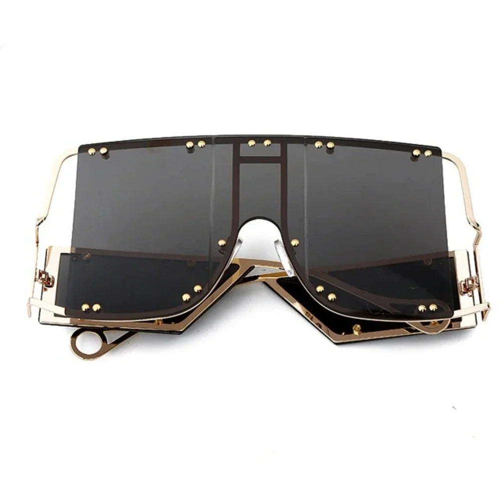 Sunglasses XXL Oversized Punk Sunglasses Men Women Fashion Shades Hip Hop Trendy